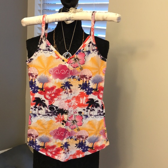 OP Tops - 🎁5 for $10 Sale🎁OP Juniors Ladies V-neck front/back tank top, soft colorful